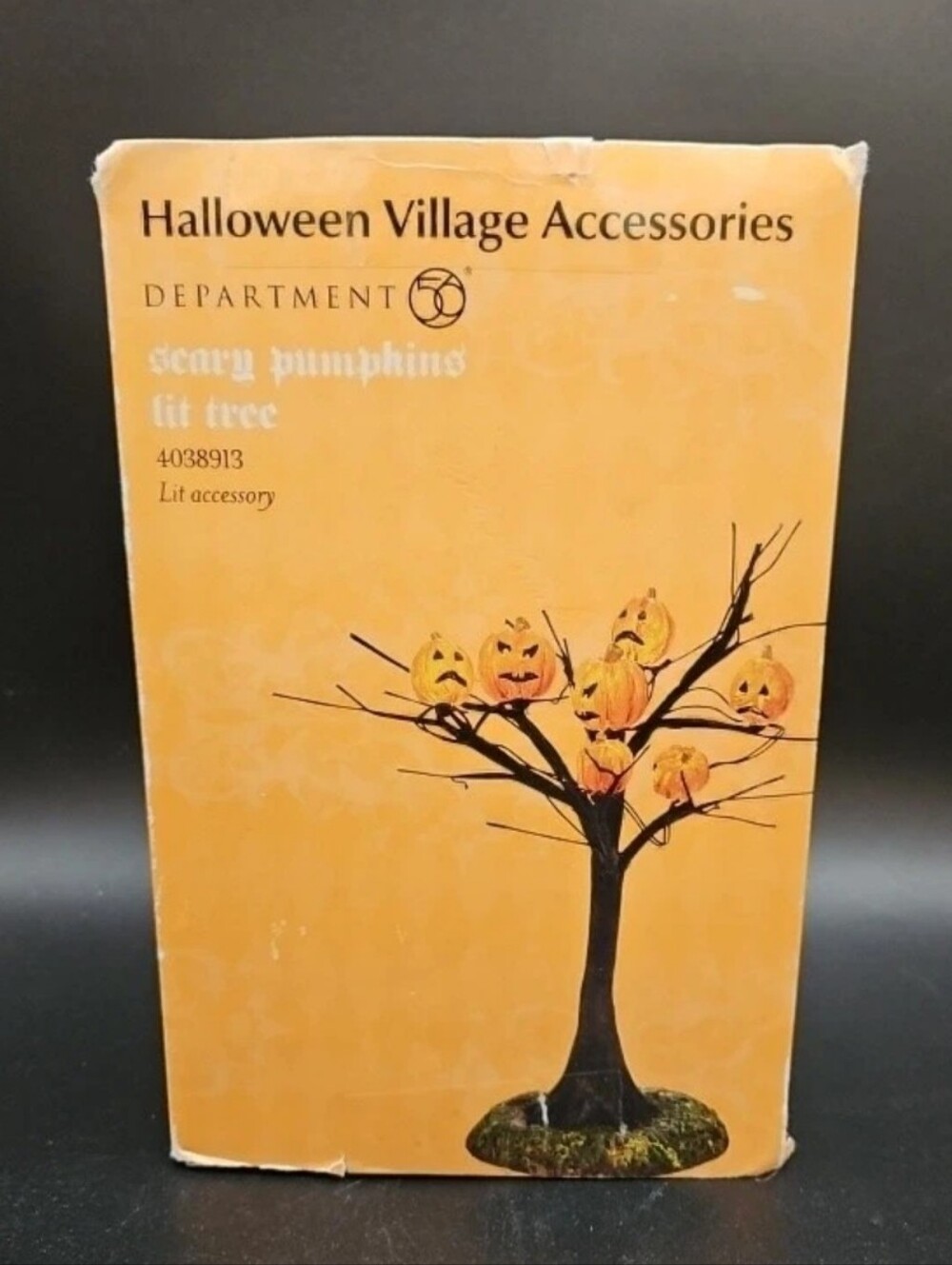 Department 56 Lit Jack-O-Lantern Spooky Scary Halloween Tree
